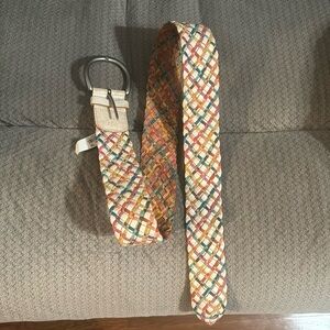 New leather fossil belt with tag